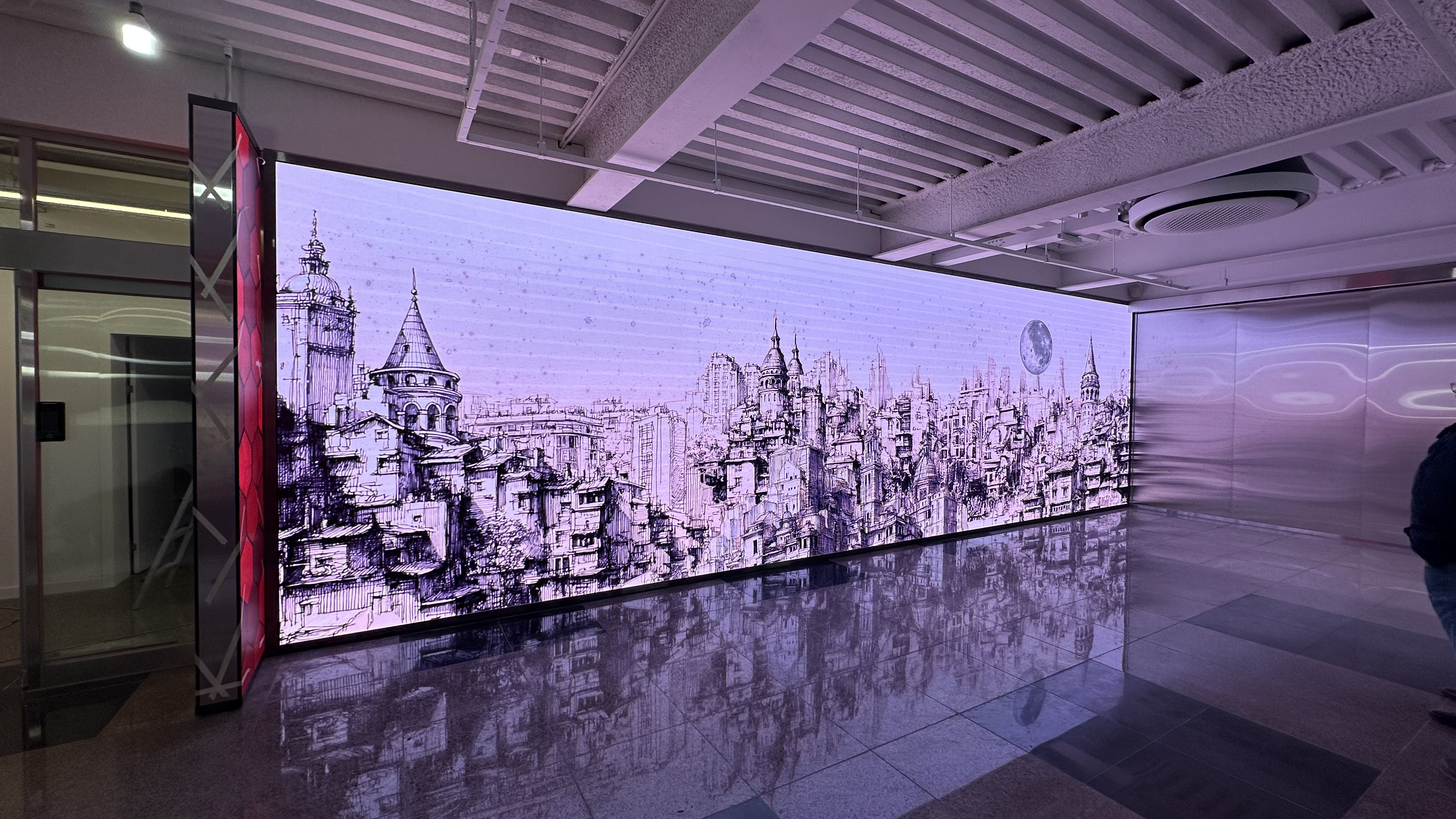 기업 로비 대형 LED전광판-01