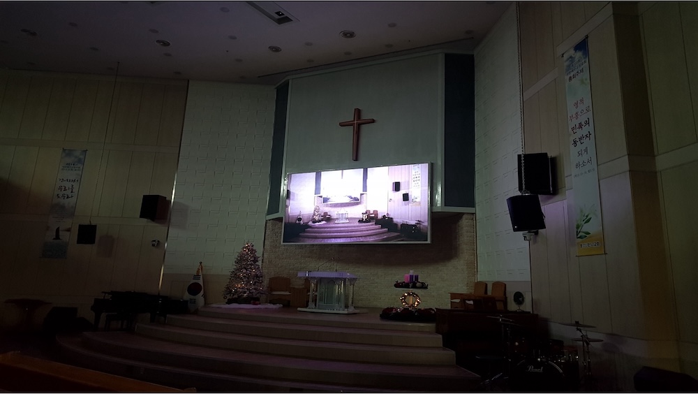 대예배당 LED 스크린 설치 사례-01
