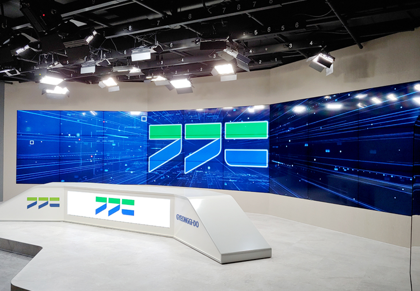 스튜디오, 27면 비디오월 방송형 미디어 환경-01