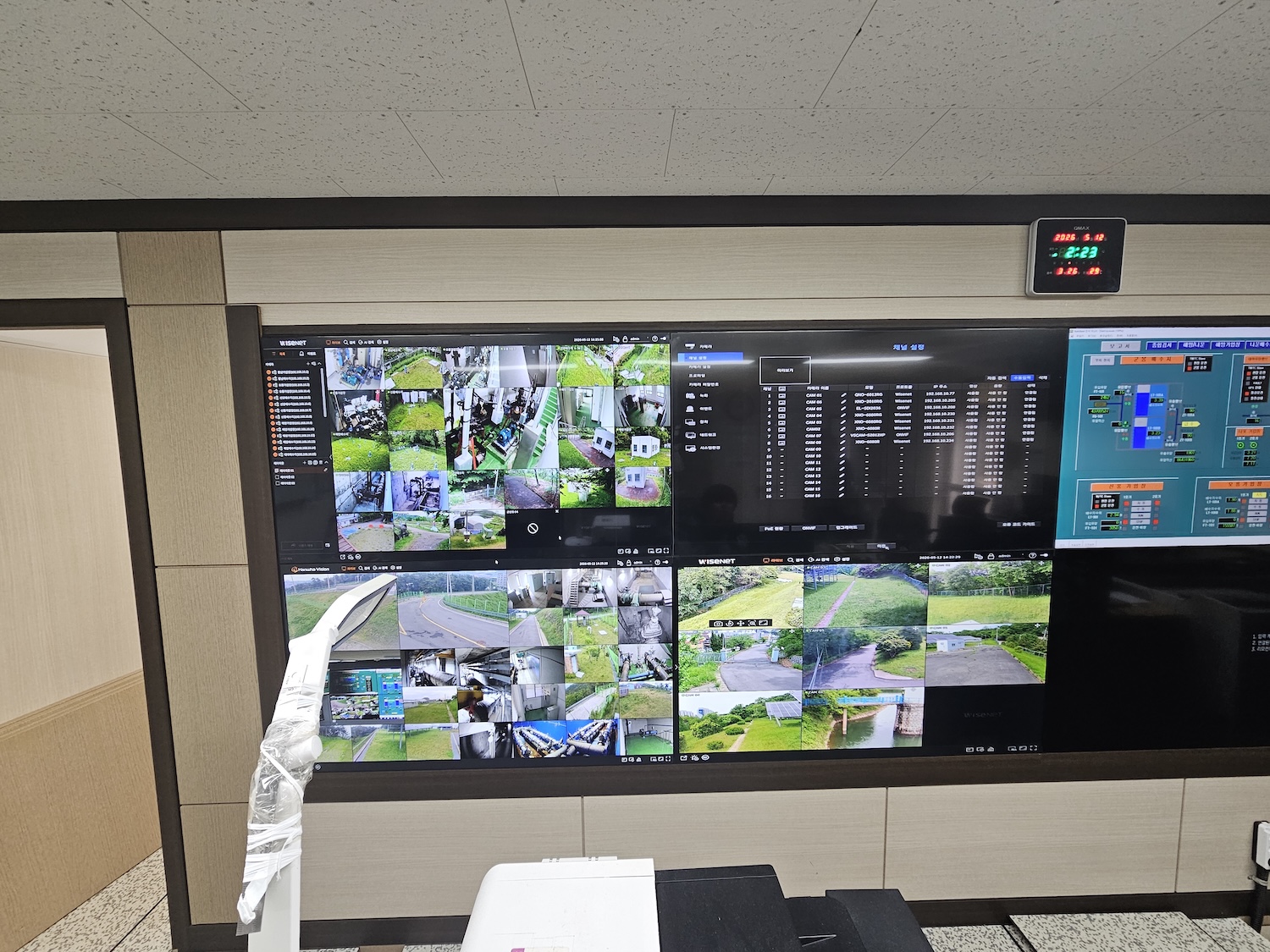 CCTV 관제실 DID 구축 | 55인치 멀티비전 디스플레이-03